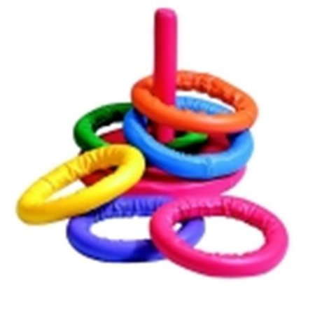 SPORTIME Sportime Soff-Ring Toss Game; Set 6 Rings & 1 Base With Post 401040